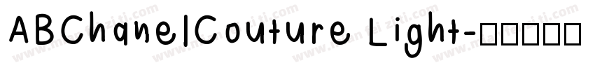 ABChanelCouture Light字体转换